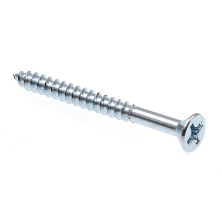Prime-Line Wood Screw Flat Head Phillip Drive No. 6 X 1-1/2in Zinc Plated Steel 100PK 9034805